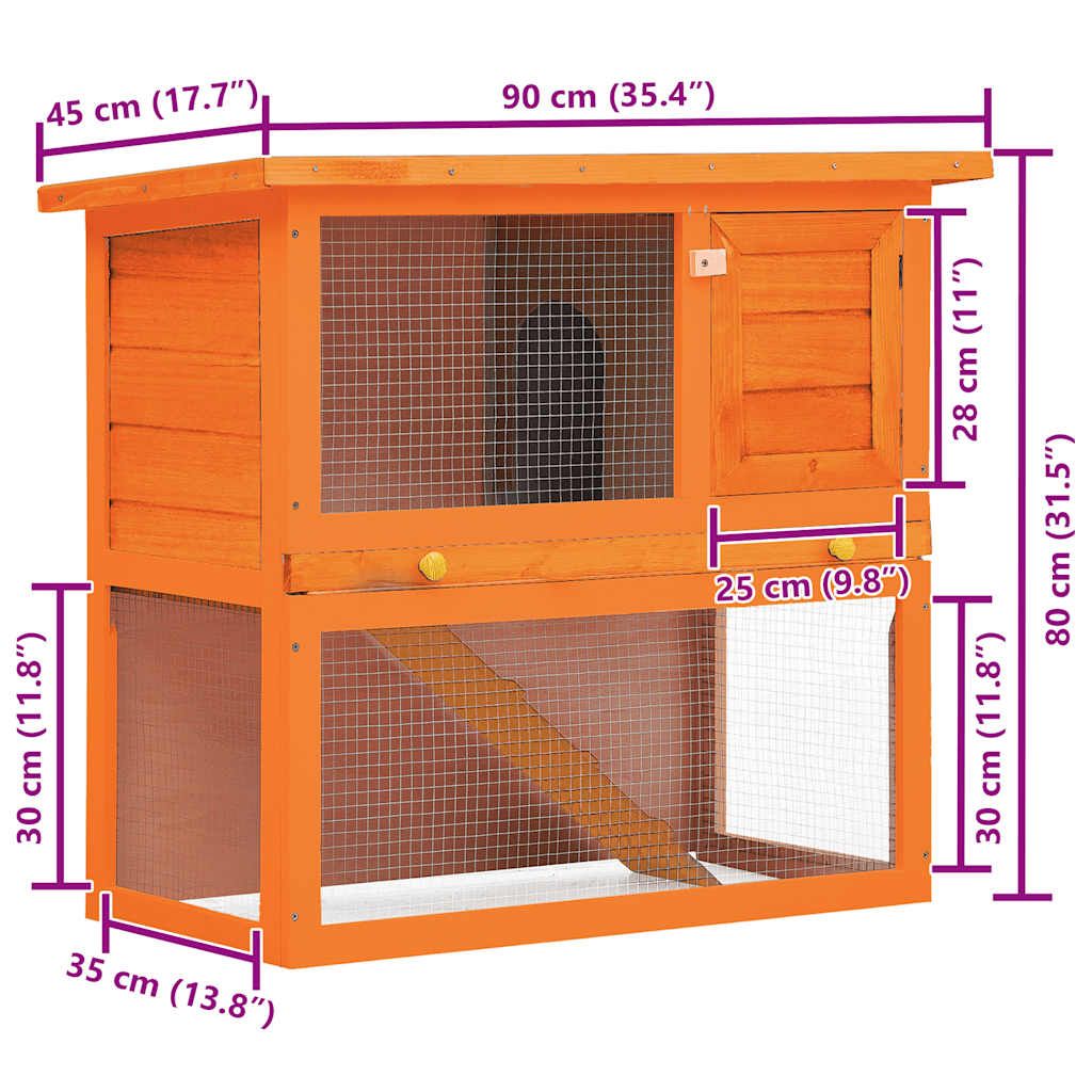 Outdoor Rabbit Hutch Small Animal House Pet Cage 1 Door furniture-style