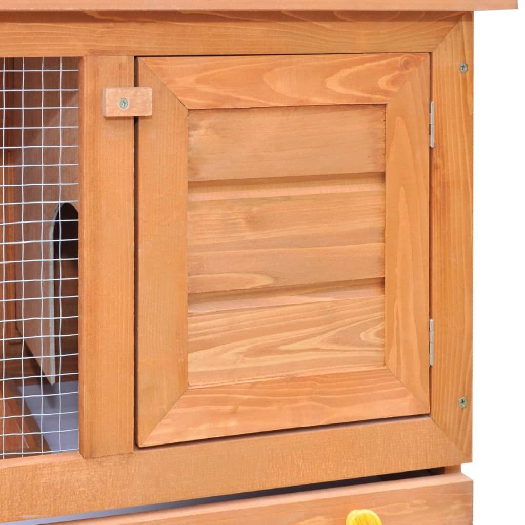 Outdoor Rabbit Hutch Small Animal House Pet Cage 1 Door furniture-style