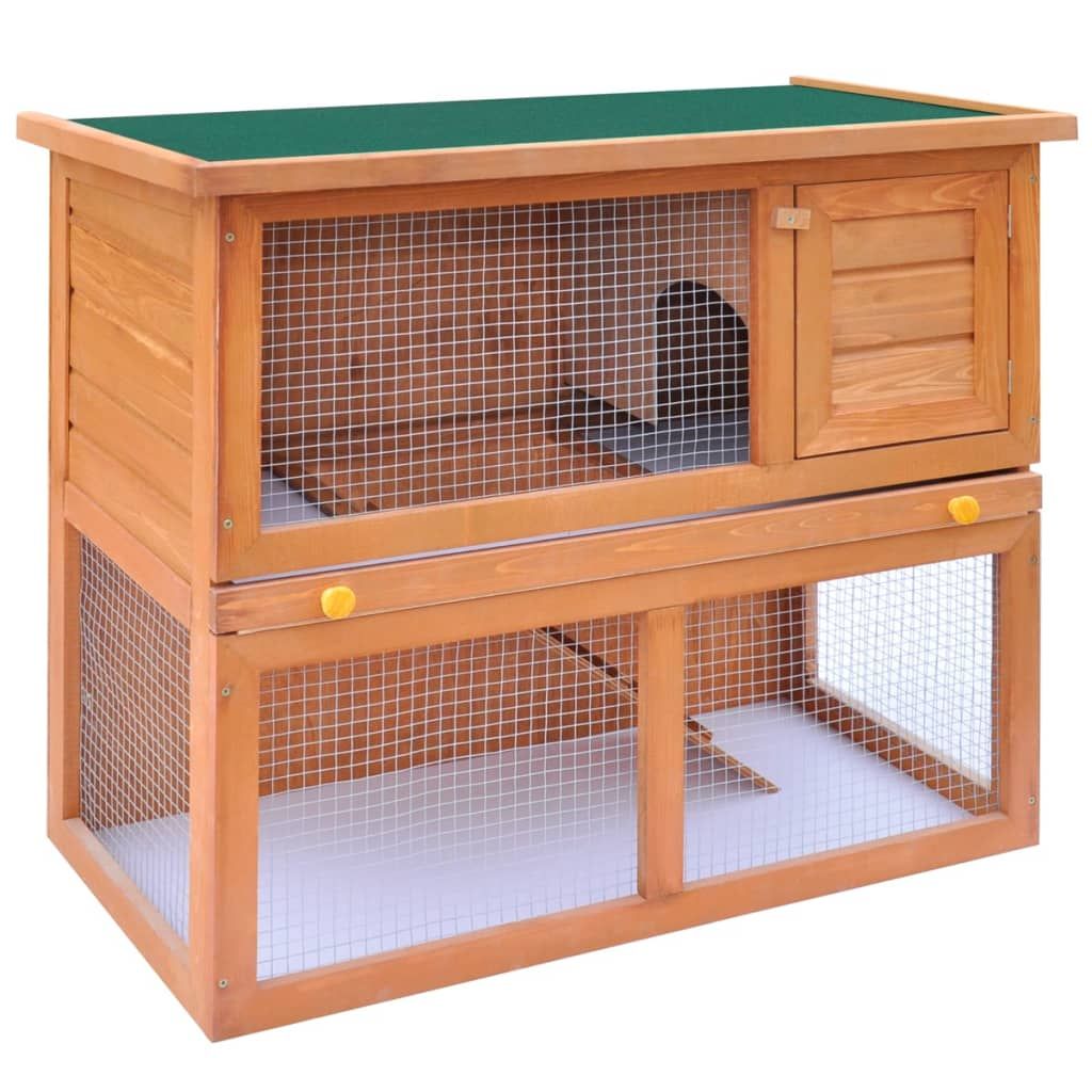 Outdoor Rabbit Hutch Small Animal House Pet Cage 1 Door furniture-style