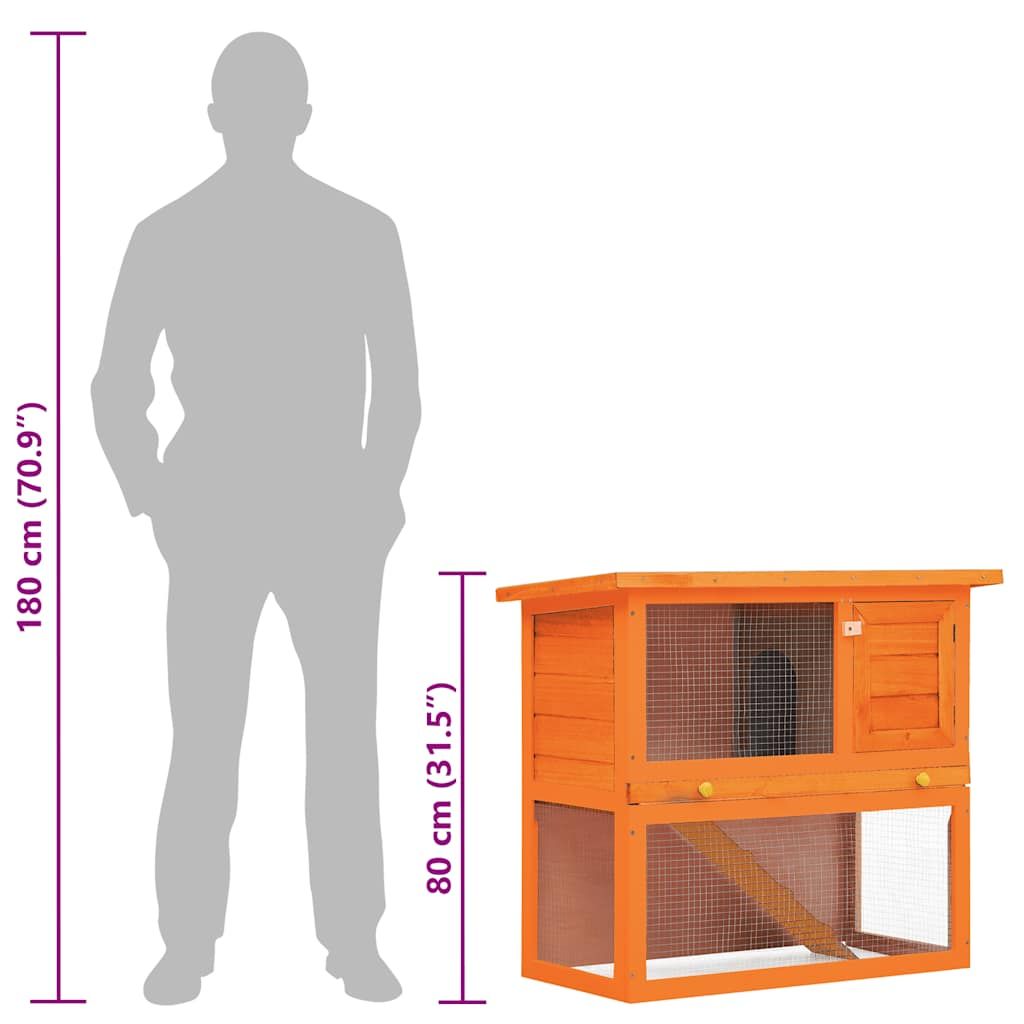 Outdoor Rabbit Hutch Small Animal House Pet Cage 1 Door furniture-style