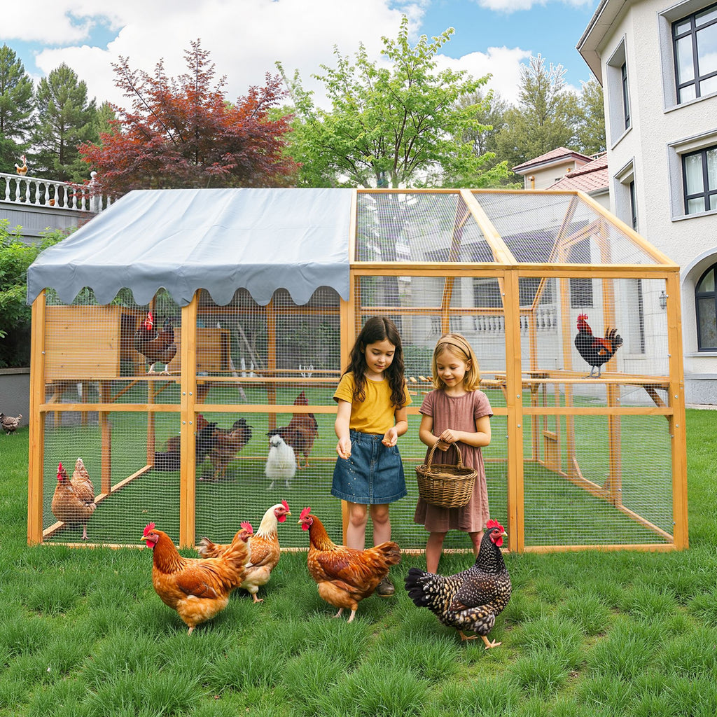 Walk-In Catio: Spacious ² Outdoor Playpen with water-ready Cover