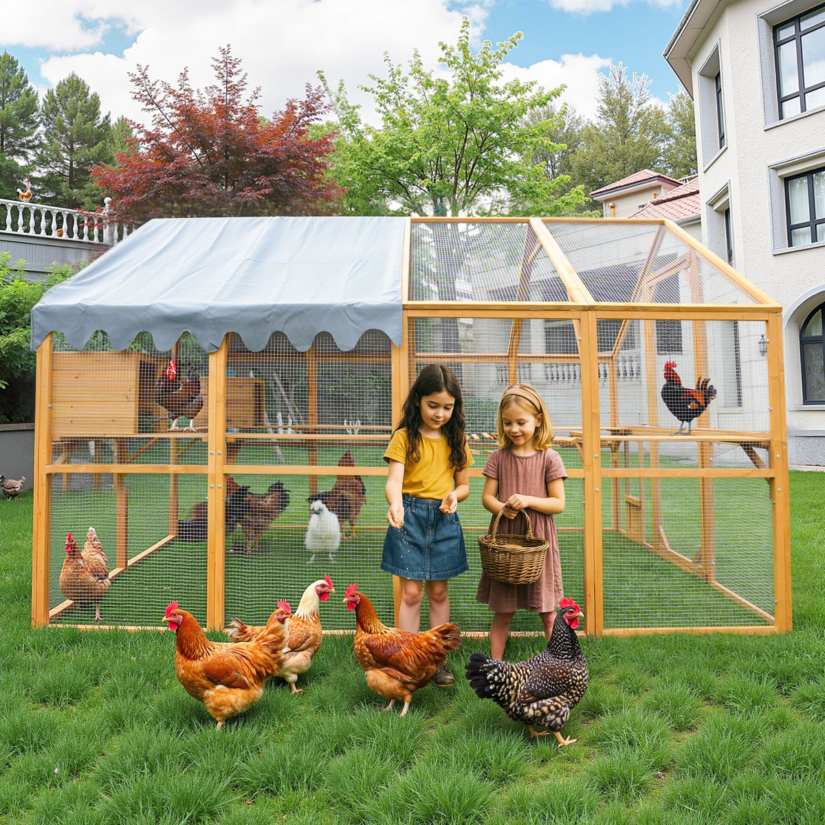 Walk-In Catio: Spacious ² Outdoor Playpen with water-ready Cover