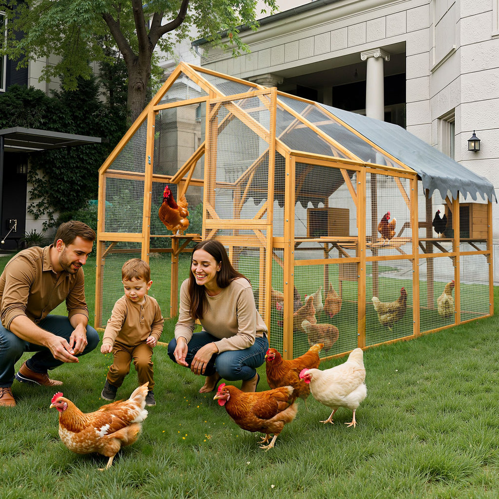 Walk-In Catio: Spacious ² Outdoor Playpen with water-ready Cover