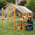 Walk-In Catio: Spacious ² Outdoor Playpen with water-ready Cover