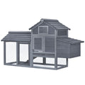 PawHut 59" furniture-style Chicken Coop for Small Hens - everyday & Easy Clean