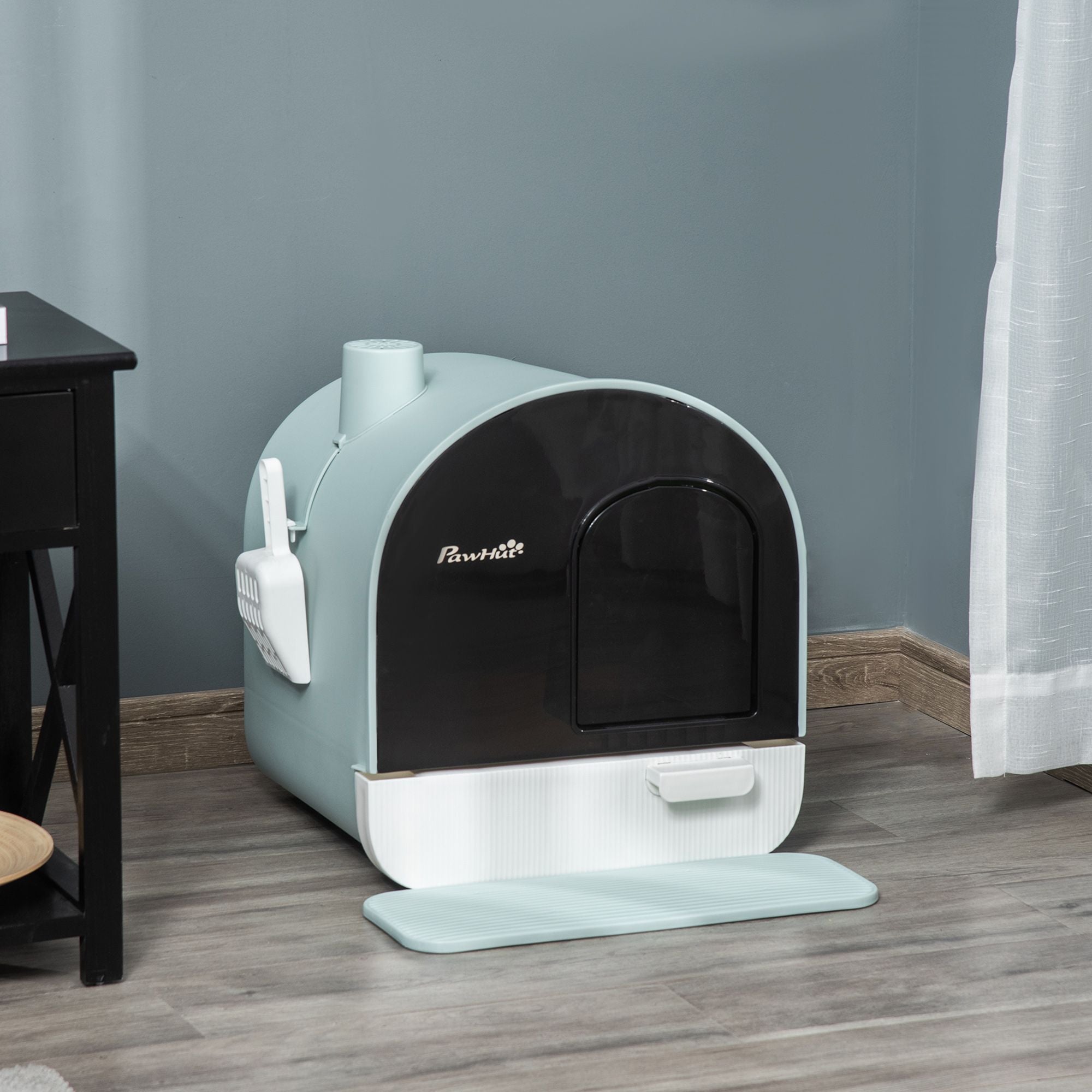 Hooded Cat Litter Box with Lid & Odor Filter