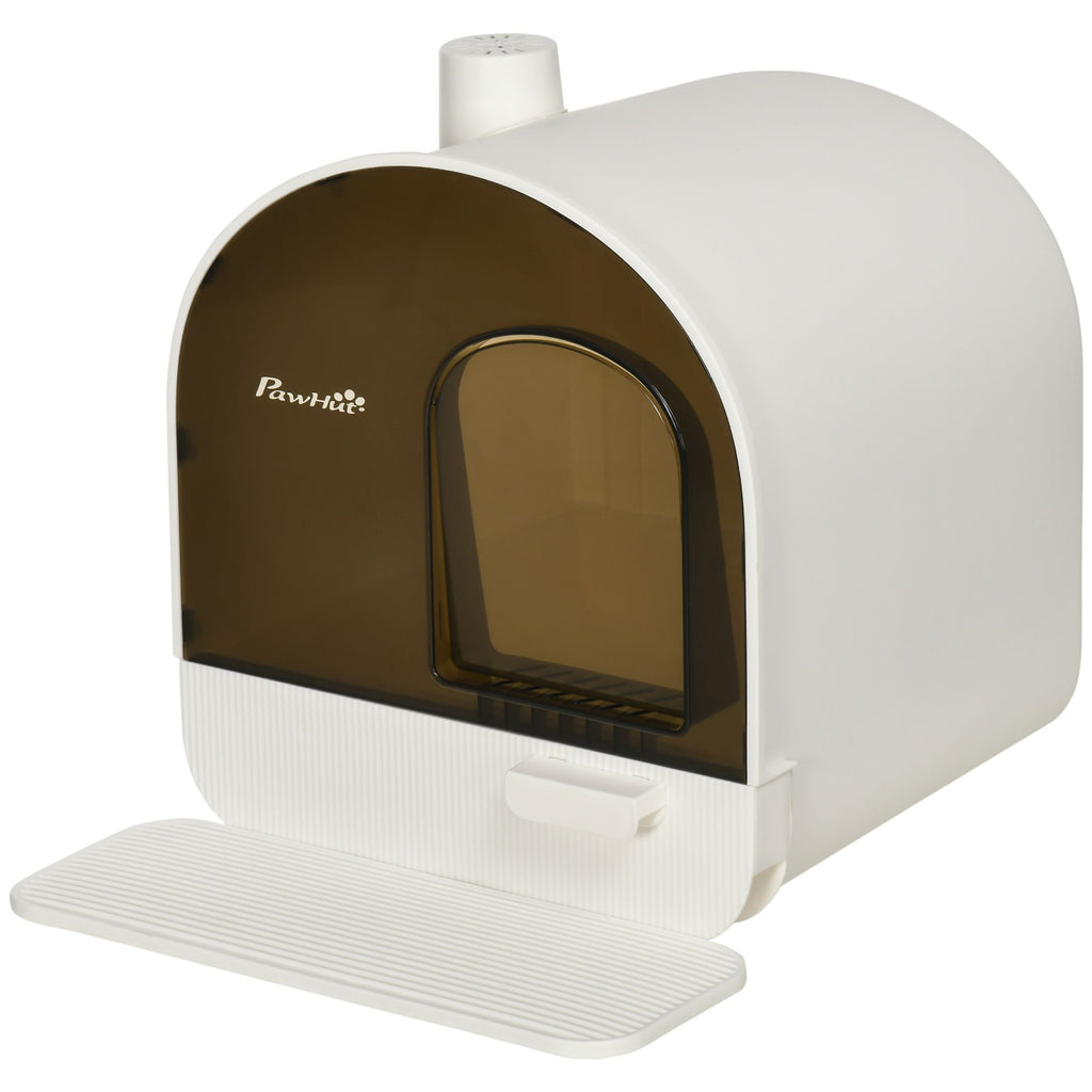 Covered Cat Litter Box with Privacy and Odor Control