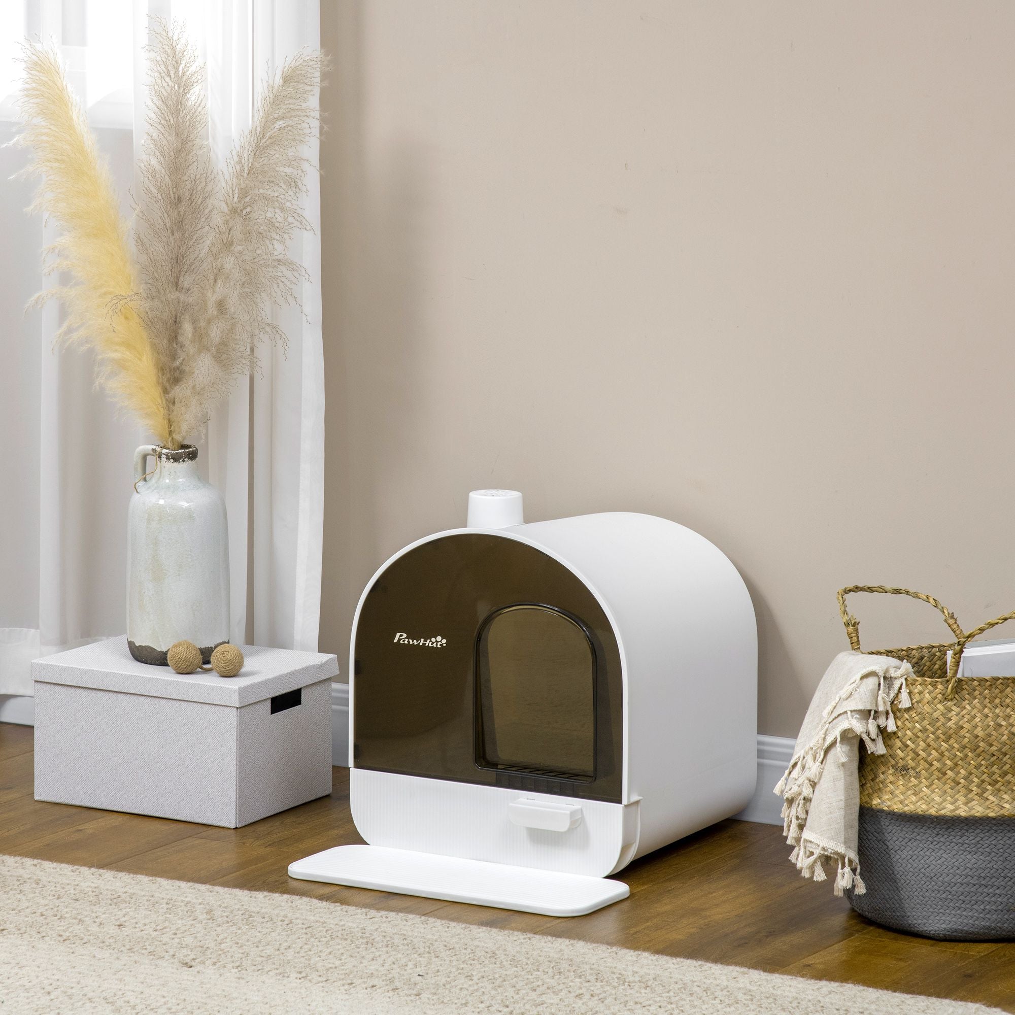 Covered Cat Litter Box with Privacy and Odor Control