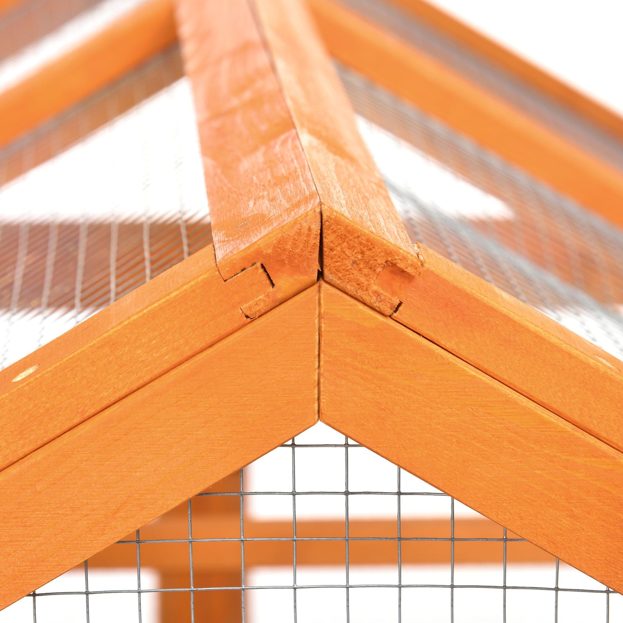 Spacious furniture-style Chicken Run with Modular Design and Weatherproof Construction