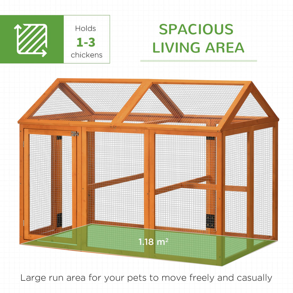 Spacious Modular Chicken Run for 1-3 Chickens