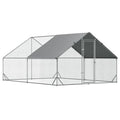 Spacious Walk-in Chicken Run with water-ready Cover and Secure Lock