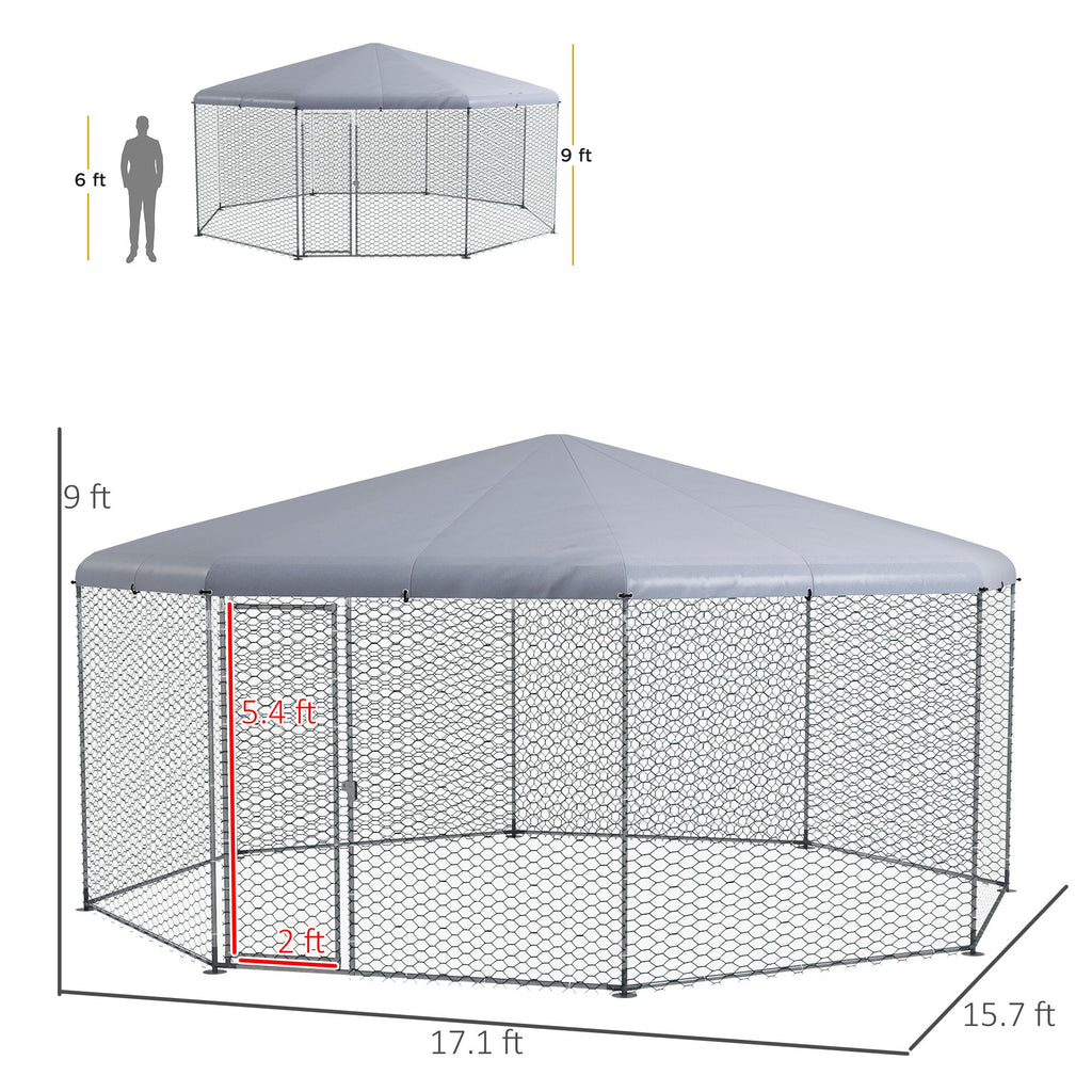 Spacious ² Chicken Coop with UV-Proof Roof and Lockable Door