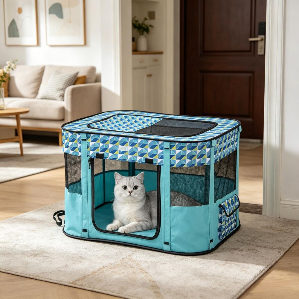 Pet Bag with Easy to Clean and Waterproof Fabric for Camping