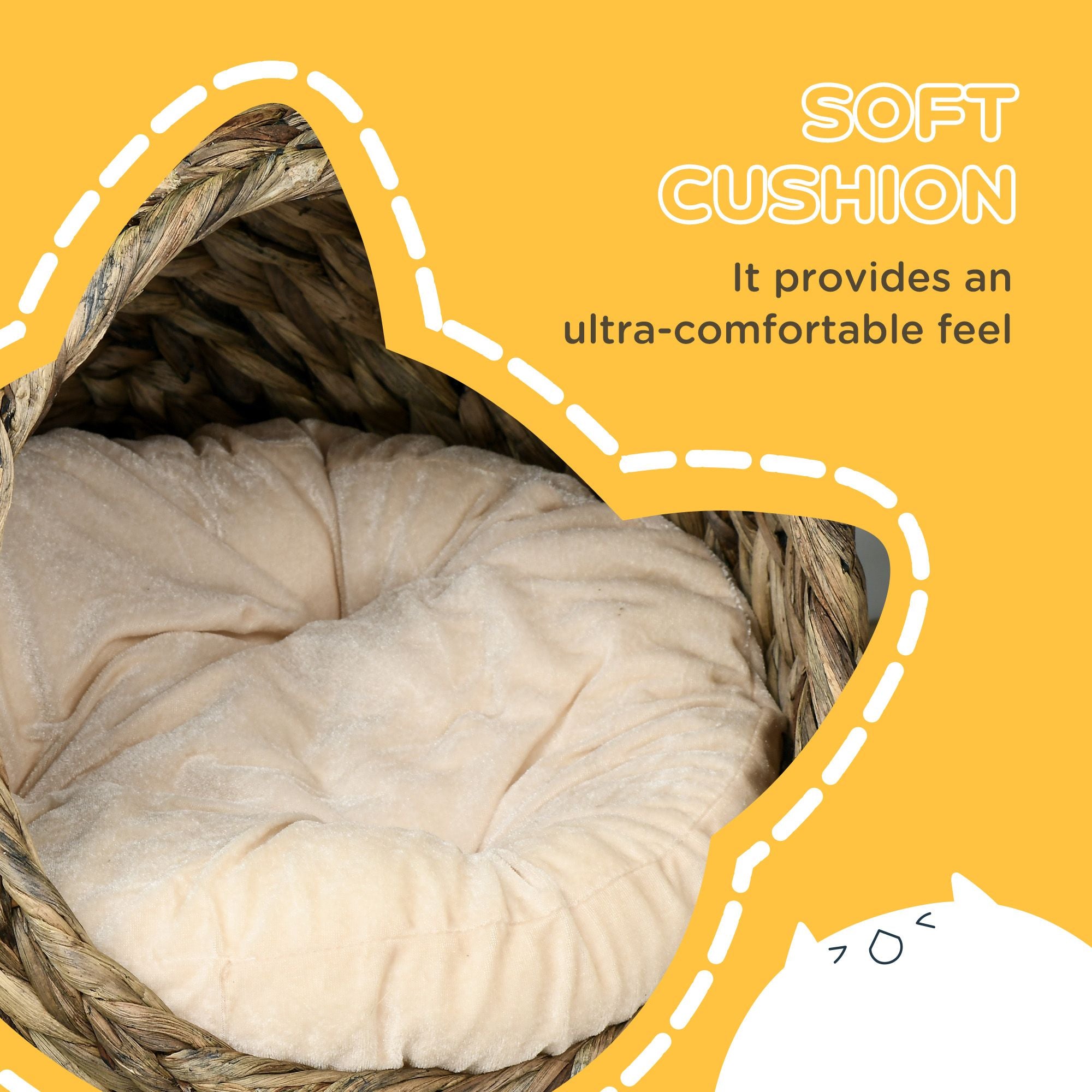 Cozy Rotating Cat Bed House – Your Feline's Private Hideaway