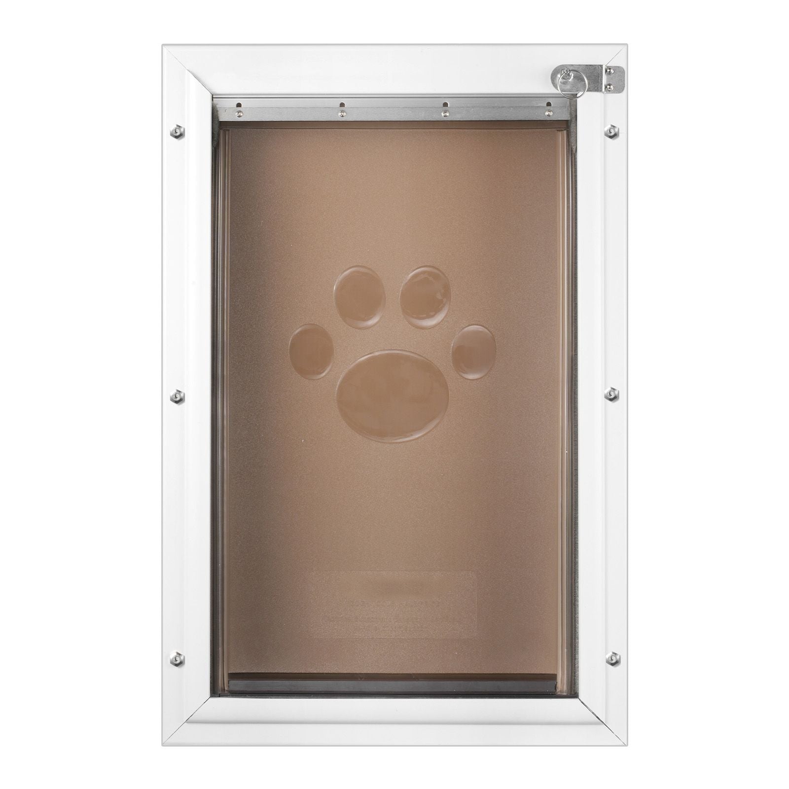 Weatherproof Pet Door with Aluminum Frame and Lock System