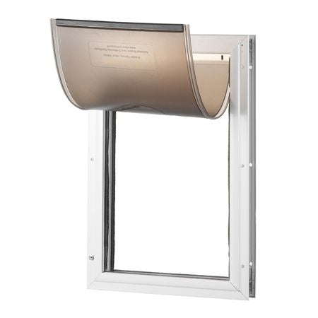 Weatherproof Pet Door with Aluminum Frame and Lock System