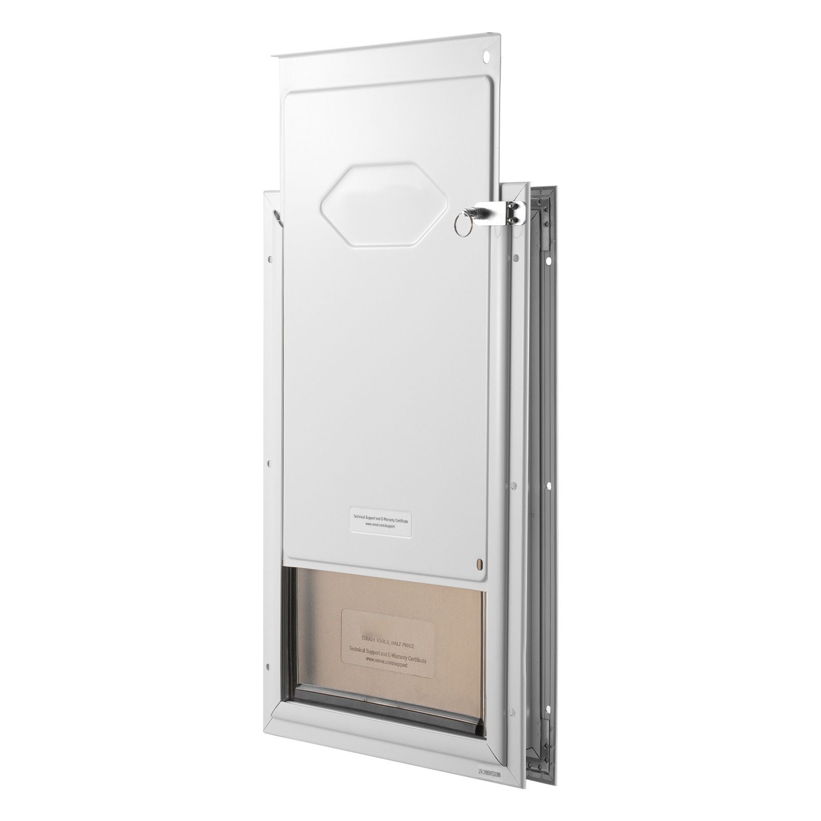 Weatherproof Pet Door with Aluminum Frame and Lock System