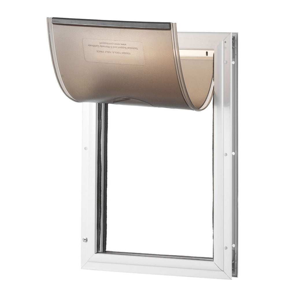 Weatherproof Pet Door with Aluminum Frame and Lock System
