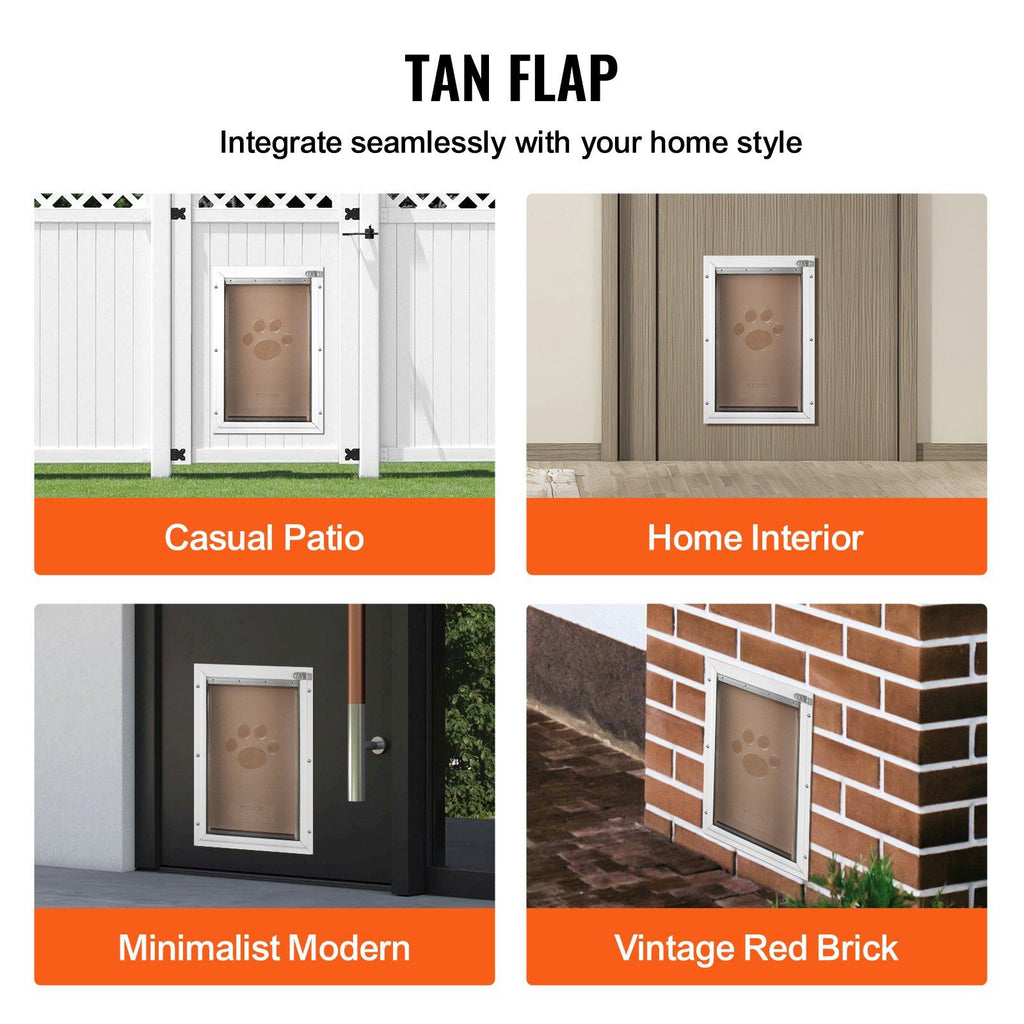 Weather-Resistant Pet Door Replacement Flap with Magnetic Seal