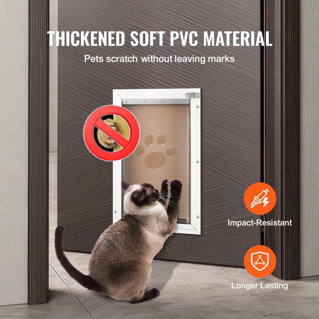 Weather-Resistant Pet Door Replacement Flap with Magnetic Seal