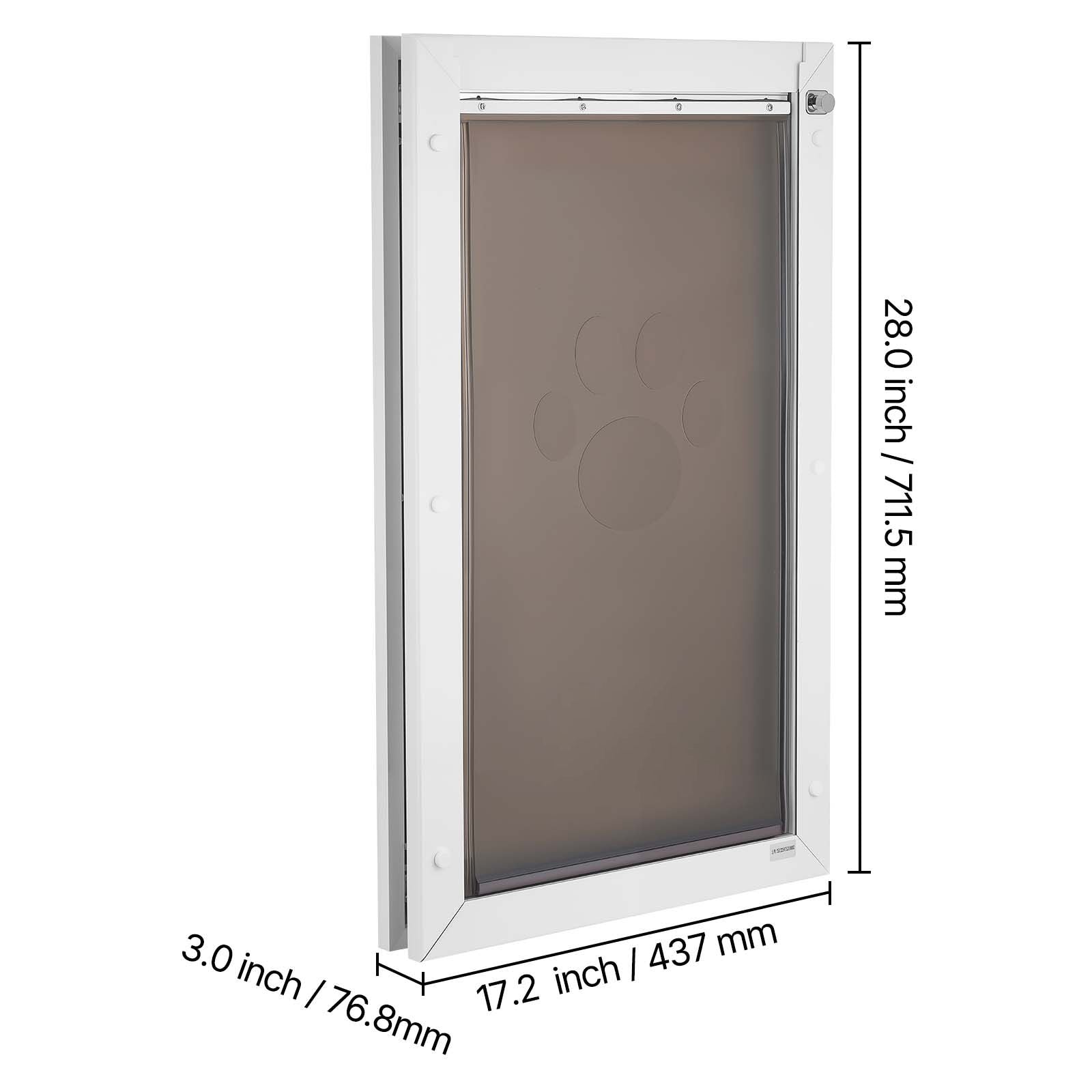 X-Large Pet Door with Double Magnetic Flaps – Easy Indoor/Outdoor Access