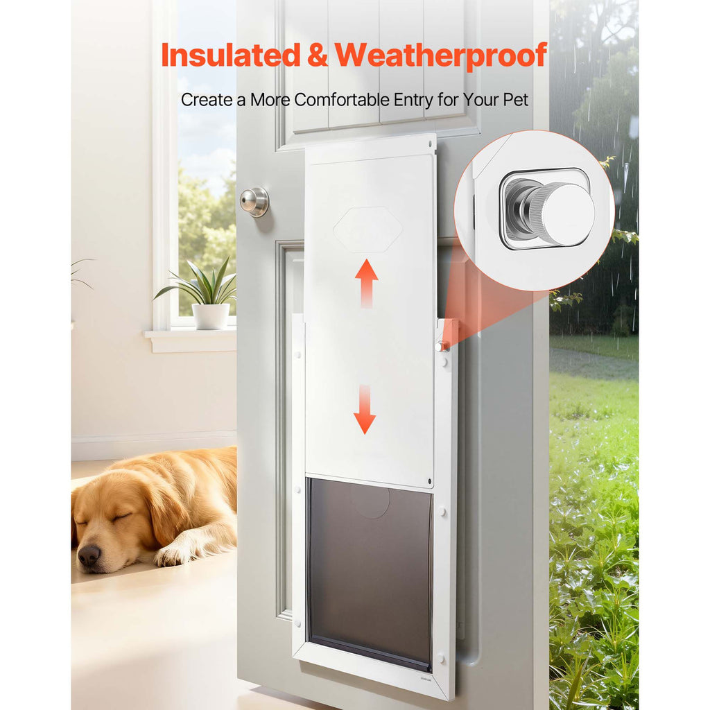 X-Large Pet Door with Double Magnetic Flaps – Easy Indoor/Outdoor Access