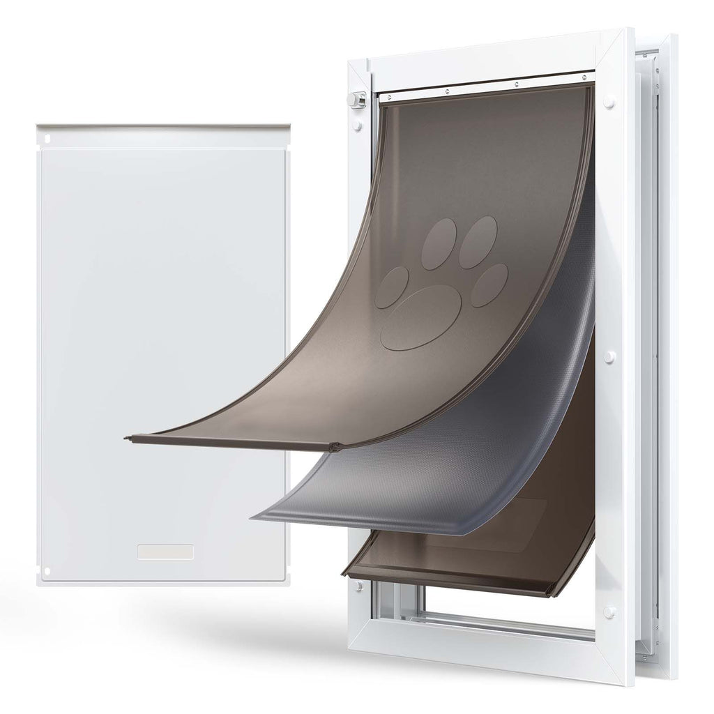 X-Large Pet Door with Magnetic Flaps and structured Frame – Easy In-and-Out for Dogs