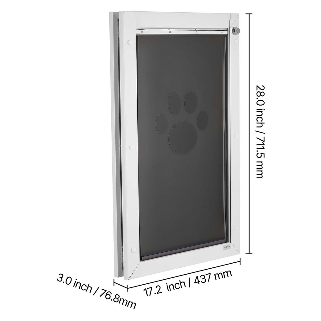 X-Large Pet Door with Magnetic Flaps and structured Frame – Easy In-and-Out for Dogs