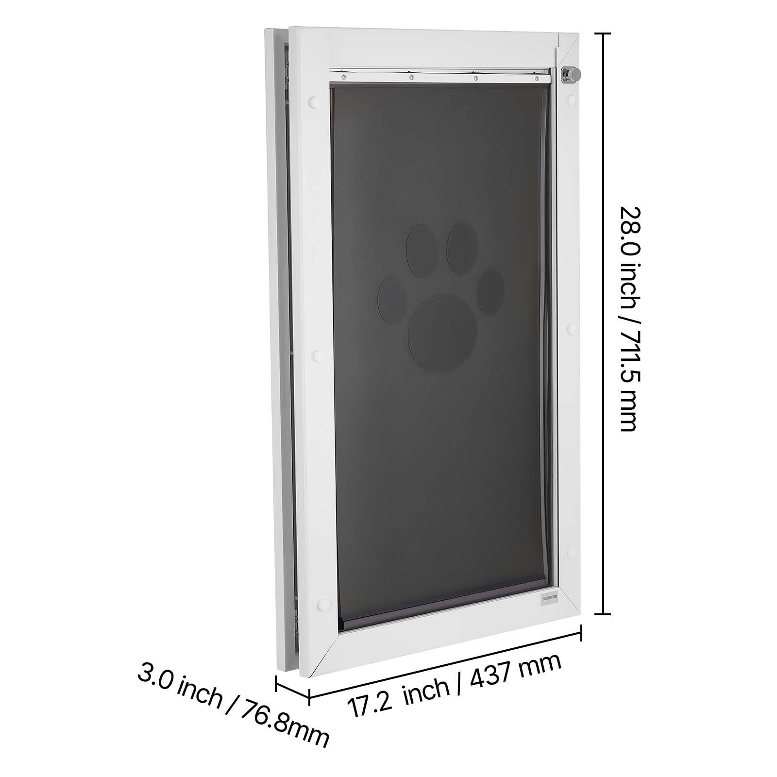 X-Large Pet Door with Magnetic Flaps and structured Frame – Easy In-and-Out for Dogs