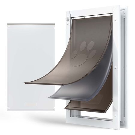 X-Large Pet Door with Magnetic Flaps and structured Frame – Easy In-and-Out for Dogs