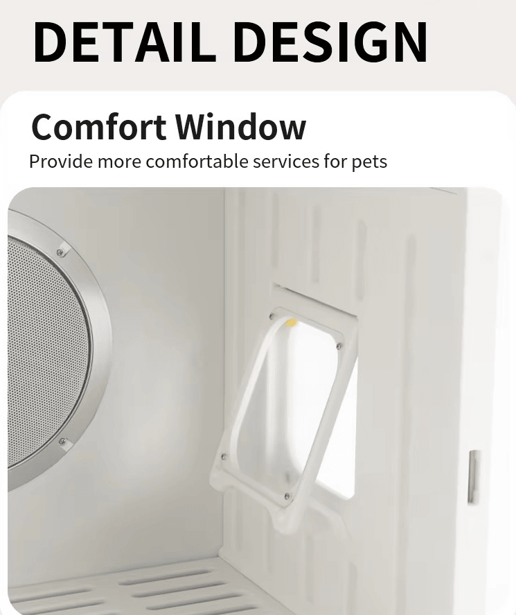 Pet Dryer 70L with UV/Ozone Sterilization & Dual Air Circulation
