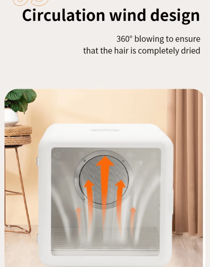Pet Dryer 70L with UV/Ozone Sterilization & Dual Air Circulation