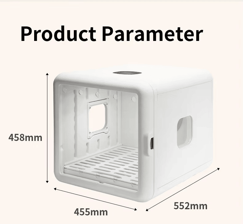 Pet Dryer 70L with UV/Ozone Sterilization & Dual Air Circulation
