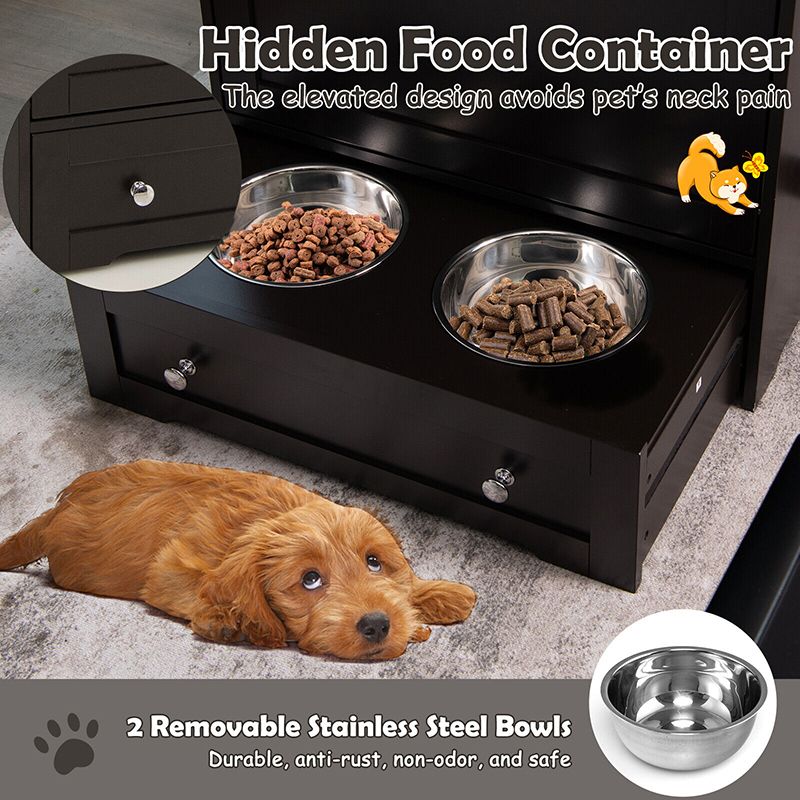 Elevate Mealtime with Our Stylish Pet Feeder Station & Stainless Steel Bowls
