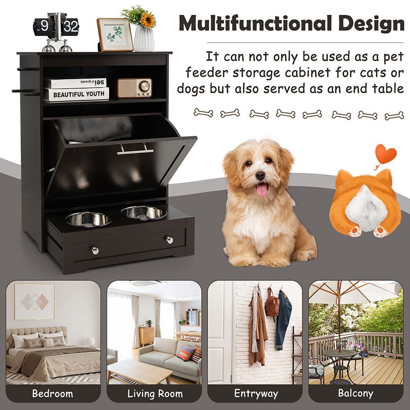 Elevate Mealtime with Our Stylish Pet Feeder Station & Stainless Steel Bowls