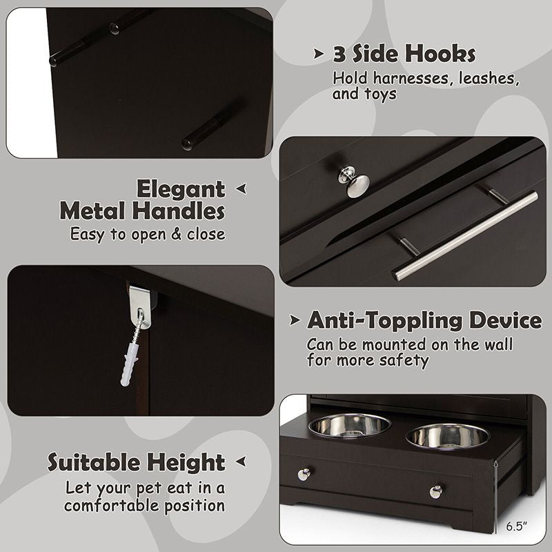 Elevate Mealtime with Our Stylish Pet Feeder Station & Stainless Steel Bowls