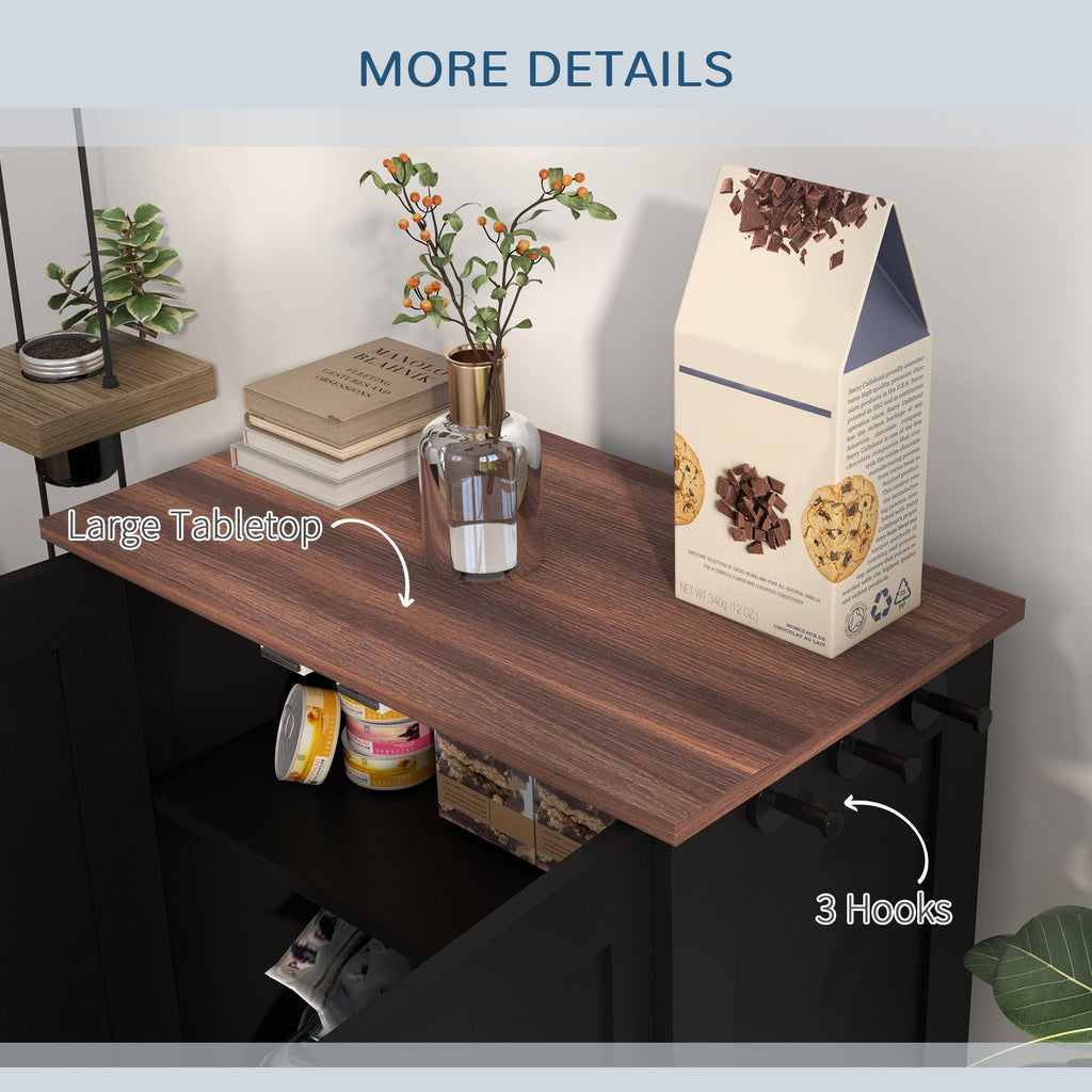 Sleek Dog Feeding Station with Hidden Bowls & Storage Cabinet – Medium Dogs