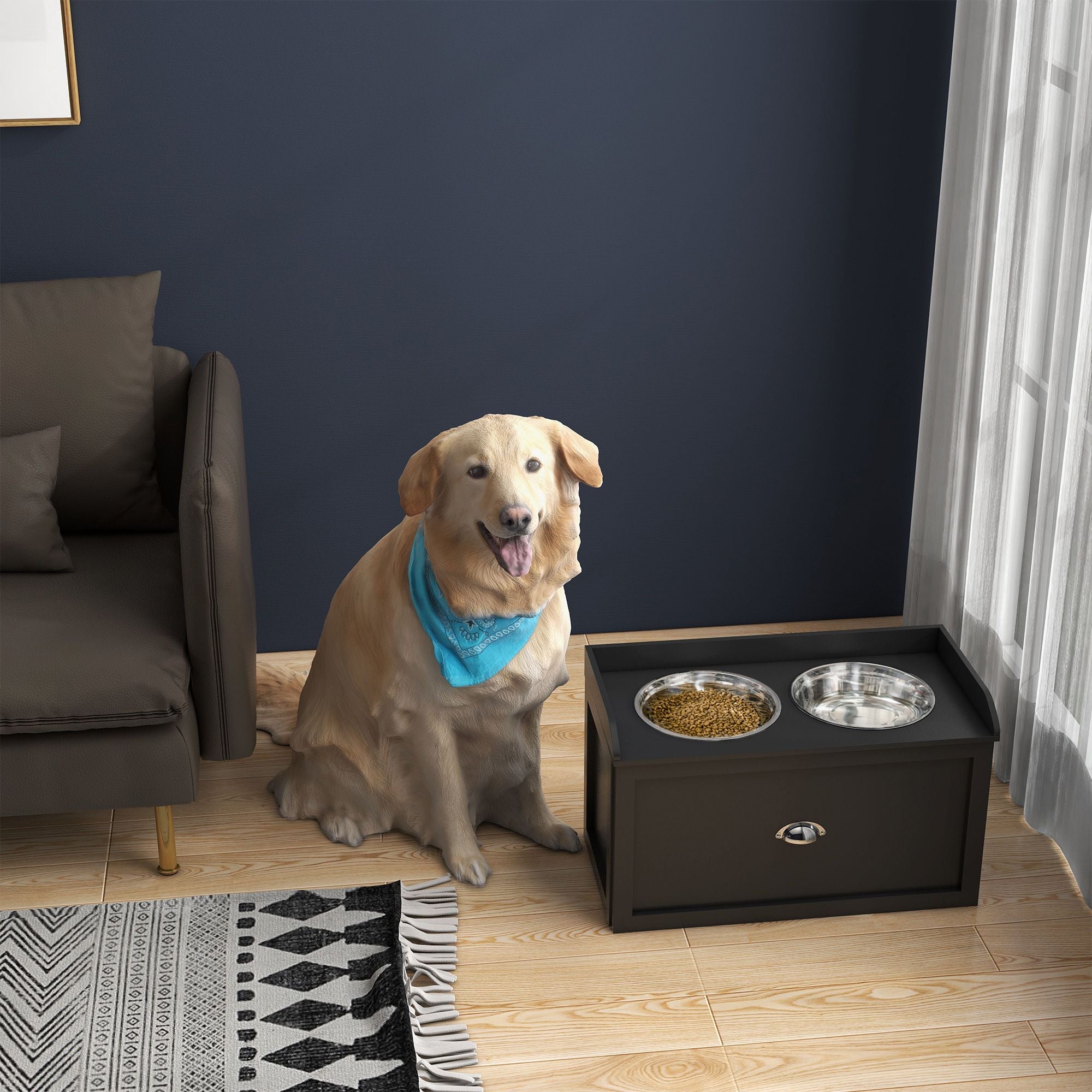 Elevate Your Dog's Mealtime with a Stylish Raised Feeding Station