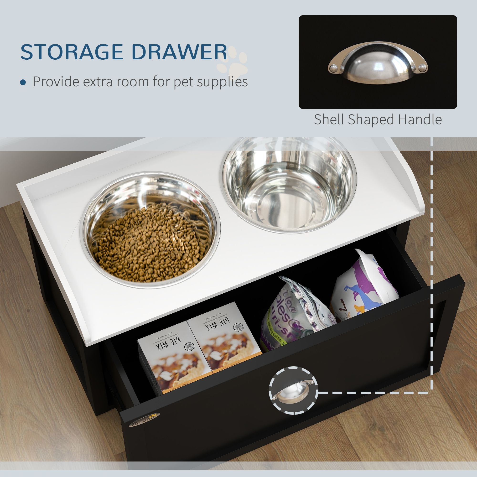 Elevate Your Dog's Mealtime with a Stylish Feeding Station & Storage