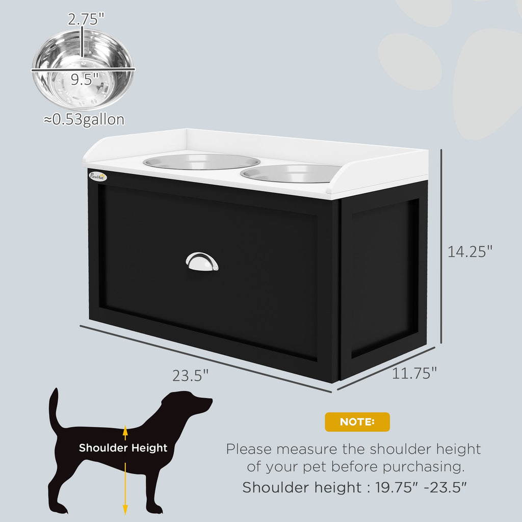 Elevate Your Dog's Mealtime with a Stylish Feeding Station & Storage