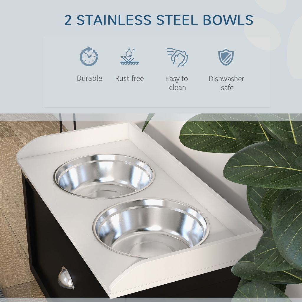 Elevate Your Dog's Mealtime with a Stylish Feeding Station & Storage