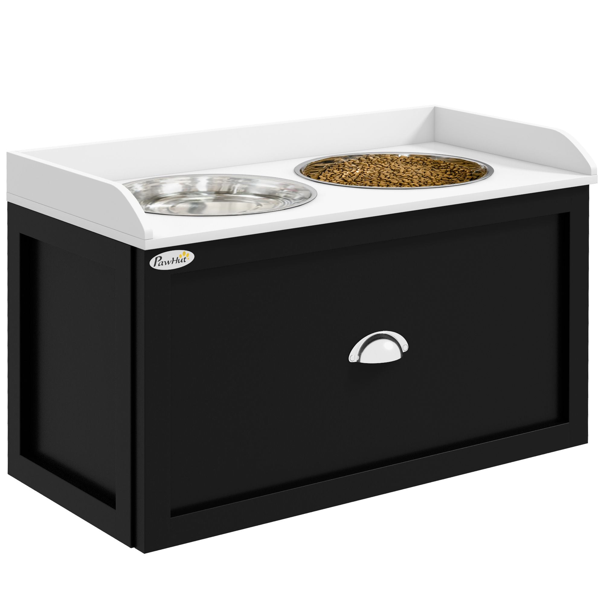Elevate Your Dog's Mealtime with a Stylish Feeding Station & Storage