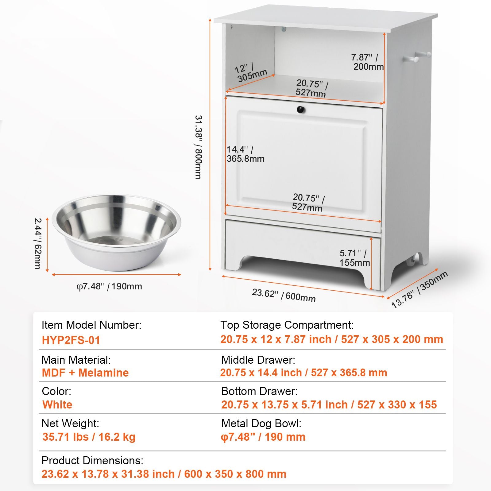 Elevate Your Pet's Mealtime with Style & Storage
