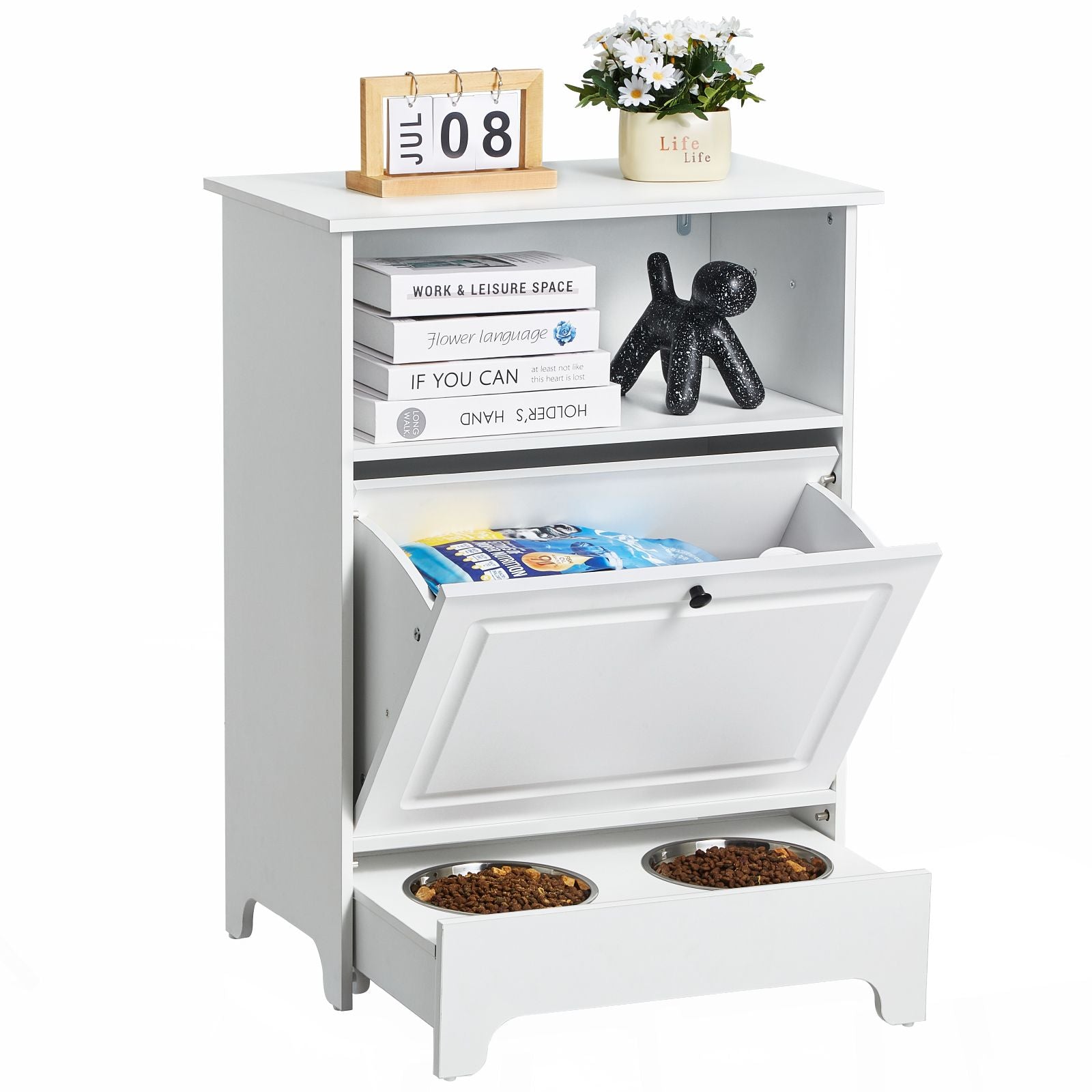 Elevate Your Pet's Mealtime with Style & Storage