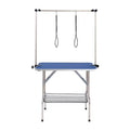 Sturdy Pet Grooming Table with Adjustable Arms & Storage Shelf