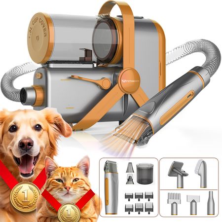 Pet Grooming Vacuum Hair Dryer & Nail Grinder Kit