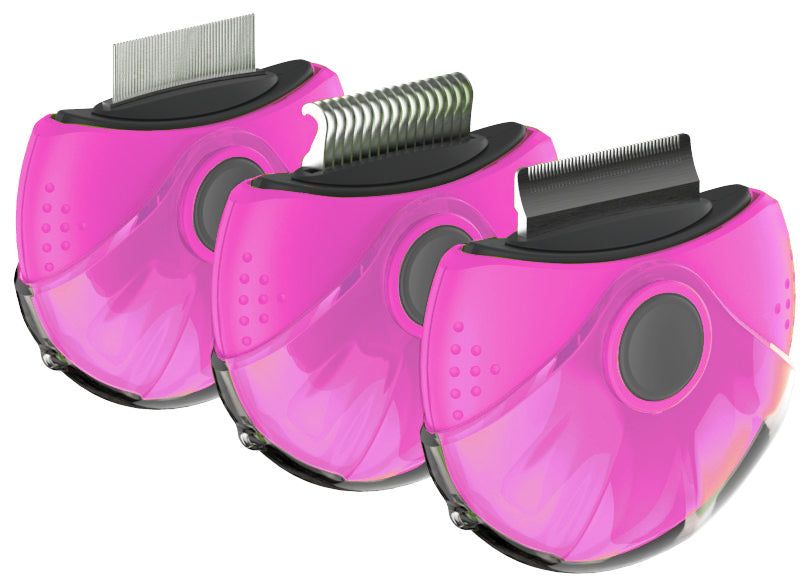3-in-1 Rotating Grooming Tool for Dogs and Cats