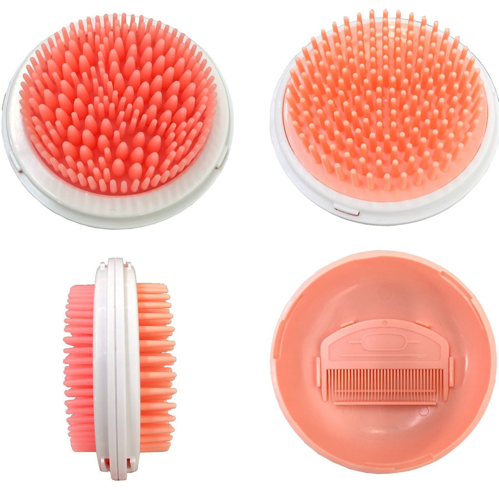 Pocket-Sized 3-in-1 Dog Grooming Brush and Comb