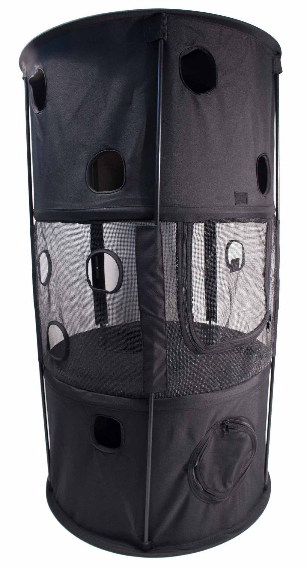 Collapsible Cat House with Multiple Levels for Play and Travel