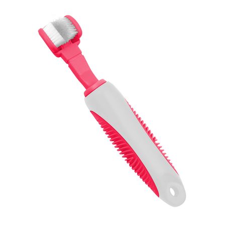 Dual-Sided Bristle Pet Toothbrush for Dogs and Cats